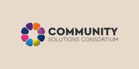 Colourful abstract logo of Community Solutions Consortium